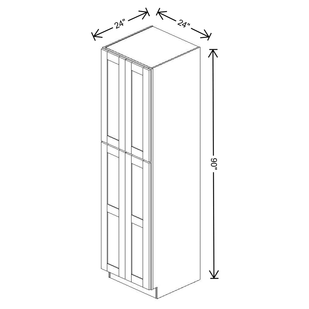 Fabuwood Allure Galaxy Horizon 24" W X 90" H X 24" D Tall Pantry Cabinet