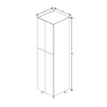 Fabuwood Illume Tuscany Olmo 3 24" W x 90" H x 24" D Double Door Pantry Cabinet