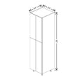 Fabuwood Illume Catalina Ida 2 24" W X 93" H X 24" D Tall Pantry Cabinet