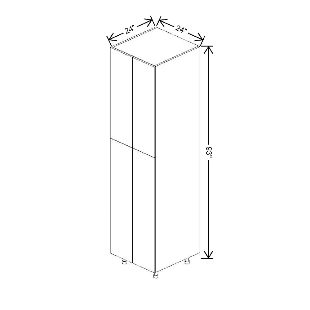 Fabuwood Ovela Tuscany Nocce 3 24" W X 93" H X 24" D Tall Pantry Cabinet