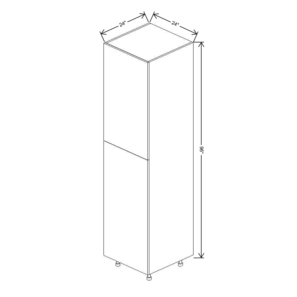 Fabuwood Ovela Catalina Woodline 3 24" W X 96" H X 24" D Single Door Pantry Cabinet