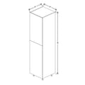 Fabuwood Illume Tuscany Verde Salvia 24" W x 96" H x 24" D Single Door Pantry Cabinet