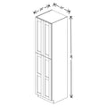 Fabuwood Allure Galaxy Dark Aqua 24" W X 96" H X 24" D Tall Pantry Cabinet