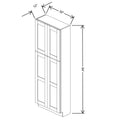 Fabuwood Allure Nexus Frost 30" W X 84" H X 12" D Tall Pantry Cabinet