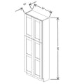 Fabuwood Allure Galaxy Seaside Pine 30" W X 84" H X 12" D Tall Pantry Cabinet