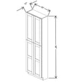 Fabuwood Allure Luna Natural Oak 30" W X 96" H X 12" D Tall Pantry Cabinet