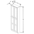 Fabuwood Allure Galaxy Biscuit 30" W X 96" H X 12" D Tall Pantry Cabinet