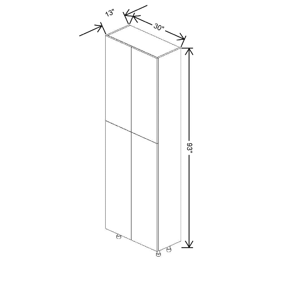 Fabuwood Ovela Tuscany Nocce 3 30" W X 93" H X 13" D Tall Pantry Cabinet