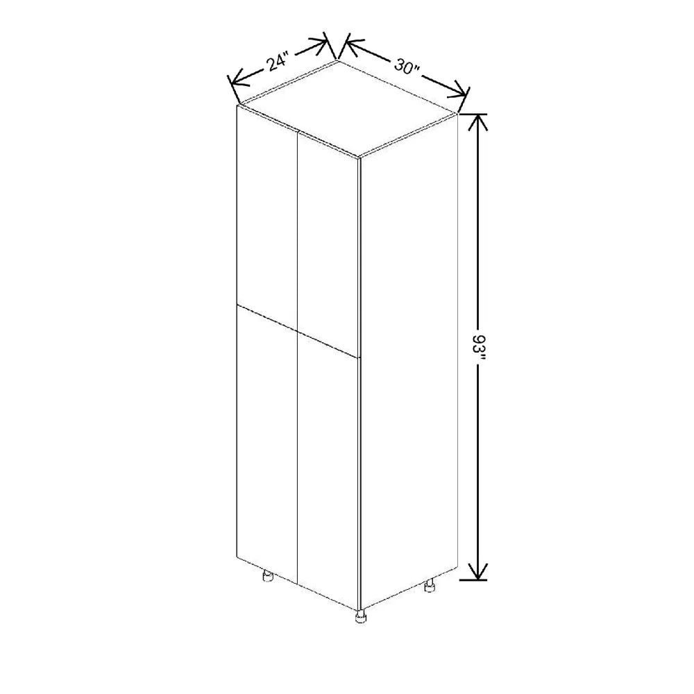 Fabuwood Ovela Tuscany Nocce 3 30" W X 93" H X 24" D Tall Pantry Cabinet
