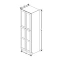 Fabuwood Allure Galaxy Biscuit 30" W X 93" H X 24" D Tall Pantry Cabinet