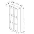 Fabuwood Allure Galaxy Natural Oak 36" W X 84" H X 12" D Tall Pantry Cabinet