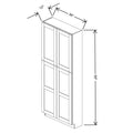 Fabuwood Allure Galaxy Elderberry 36" W X 90" H X 12" D Tall Pantry Cabinet