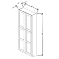 Fabuwood Allure Galaxy Natural Oak 36" W X 90" H X 12" D Tall Pantry Cabinet