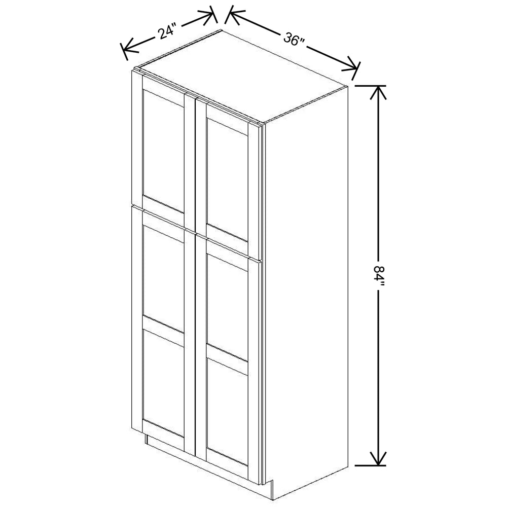 Fabuwood Allure Galaxy Indigo 36" W X 84" H X 24" D Tall Pantry Cabinet