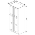 Fabuwood Allure Galaxy Dark Aqua 36" W X 84" H X 24" D Tall Pantry Cabinet