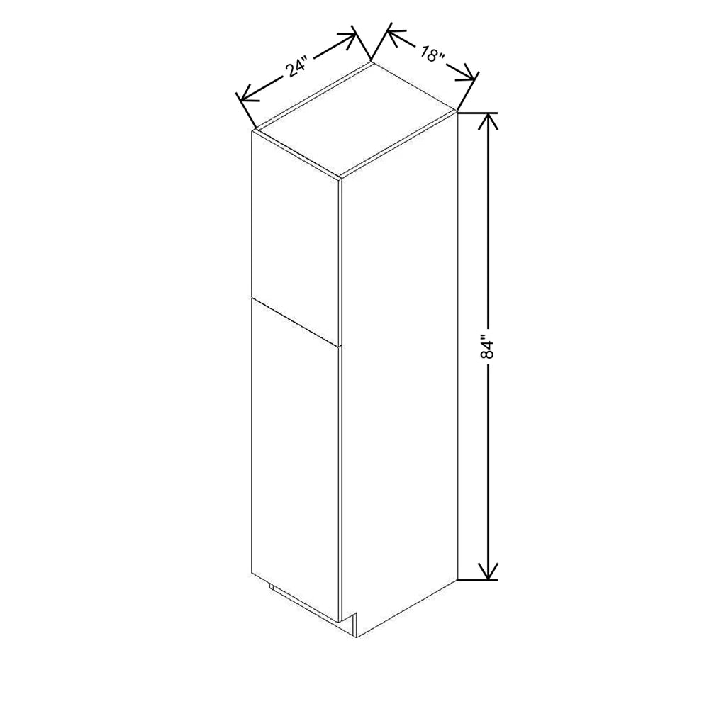 CNC Concord Richmond Stone 18" W X 24" D X 84" H Single Door Utility Cabinet