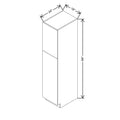 CNC Classic Broadway Silk 18" W X 24" D X 84" H Single Door Utility Cabinet Cabinet