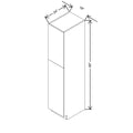 CNC Classic Milano Obsidian 18" W X 24" D X 90" H Single Door Utility Cabinet Cabinet