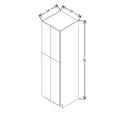 CNC Classic Milano Mirage 24" W X 24" D X 90" H Double Door Utility Cabinet