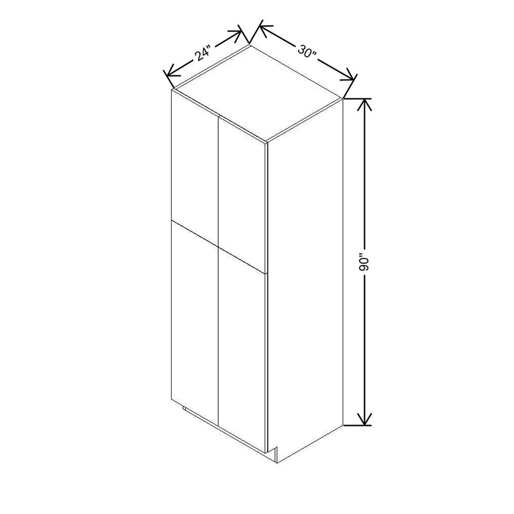 CNC Concord Elegant Stone 30" W X 24" D X 90" H Double Door Utility Cabinet