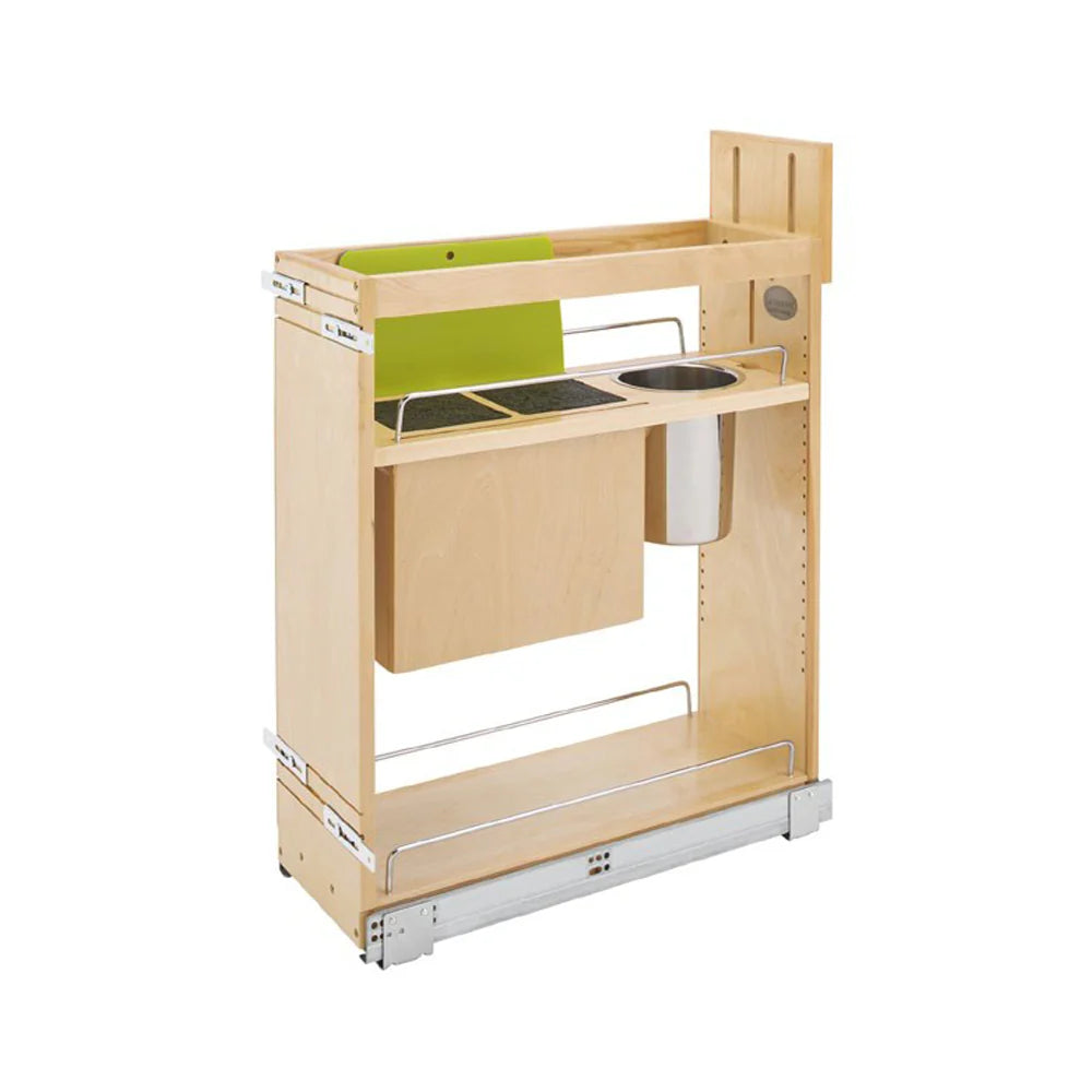 Fabuwood Allure Galaxy Cloud White 12" W Utensil And Knife Block Pullout For B12Fd