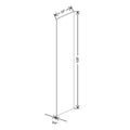 CNC Concord Sydney White 3/4" W X 108" H X 24" D Refrigerator End Panel