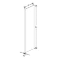 CNC Classic Broadway Silk 3/4" W X 96" H X 25" D End Panel