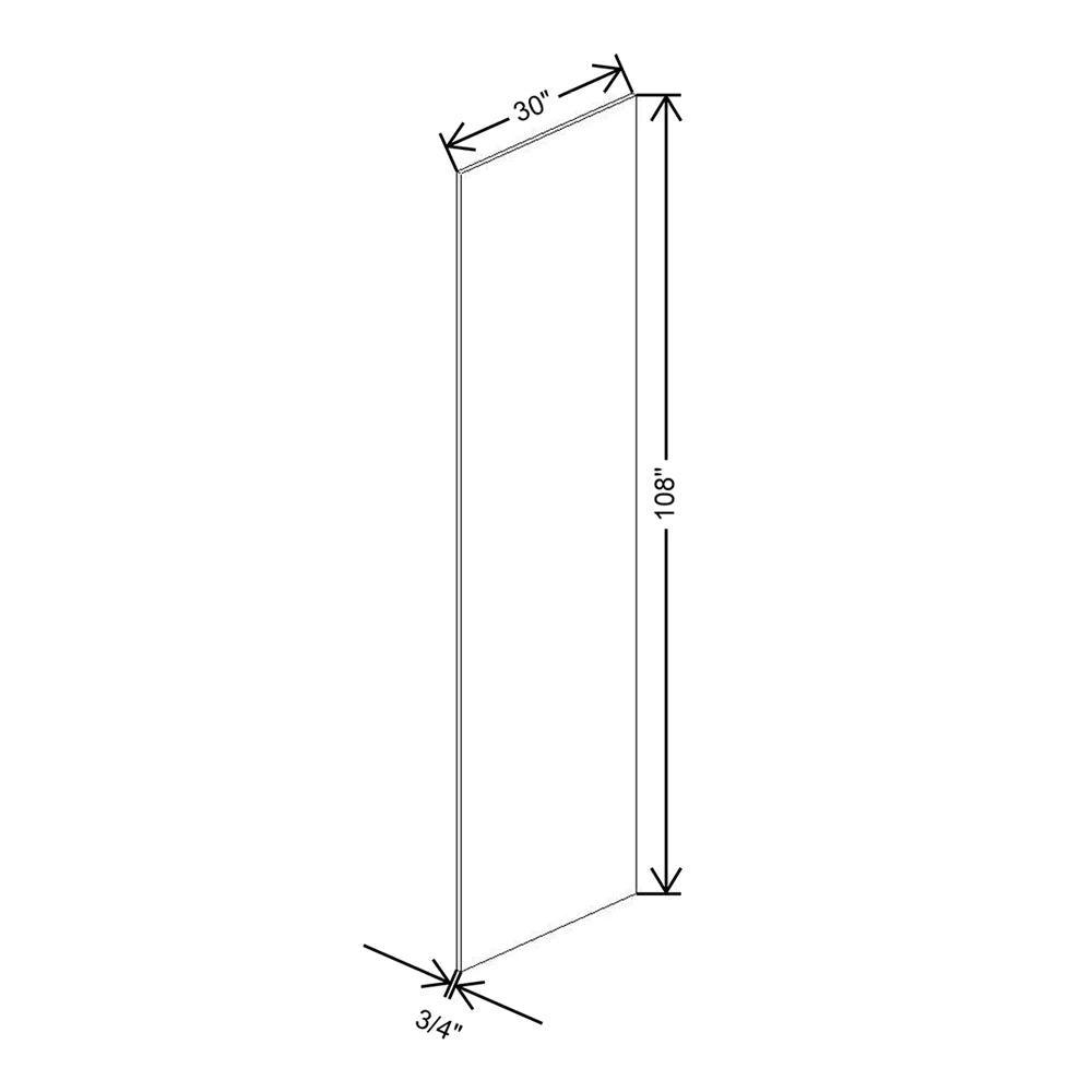 CNC Concord Fashion Ocean 3/4" W X 108" H X 30" D Refrigerator End Panel
