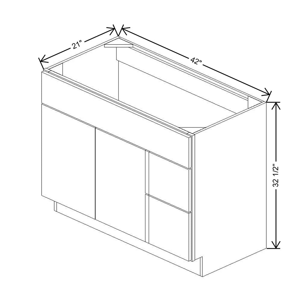 CNC Bedford Country Oak Honey 30" W X 30" H Double Door Medicine Cabinet