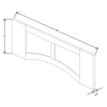 Fabuwood Allure Fusion Macadamia Beige 36" W X 12" H Arched-Raised Panel