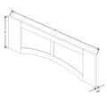 Fabuwood Allure Galaxy Elderberry 42" W X 12" H Arched-Raised Panel