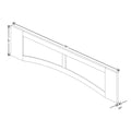 Fabuwood Allure Galaxy Biscuit 54" W X 12" H Arched-Raised Panel