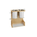 Fabuwood Allure Luna Sage Green 30" W Door Mounted Vanity Appliance Storage Rack