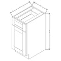 Fabuwood Allure Galaxy Elderberry 15" W X 34 1/2" H X 21" D Vanity Base Cabinet