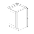 Fabuwood Allure Galaxy Claystone 21" W X 34 1/2" H X 21" D Full Height Single Door Cabinet