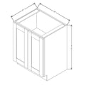 Fabuwood Allure Galaxy Dark Aqua 27" W X 34 1/2" H X 21" D Full Height Single Door Cabinet