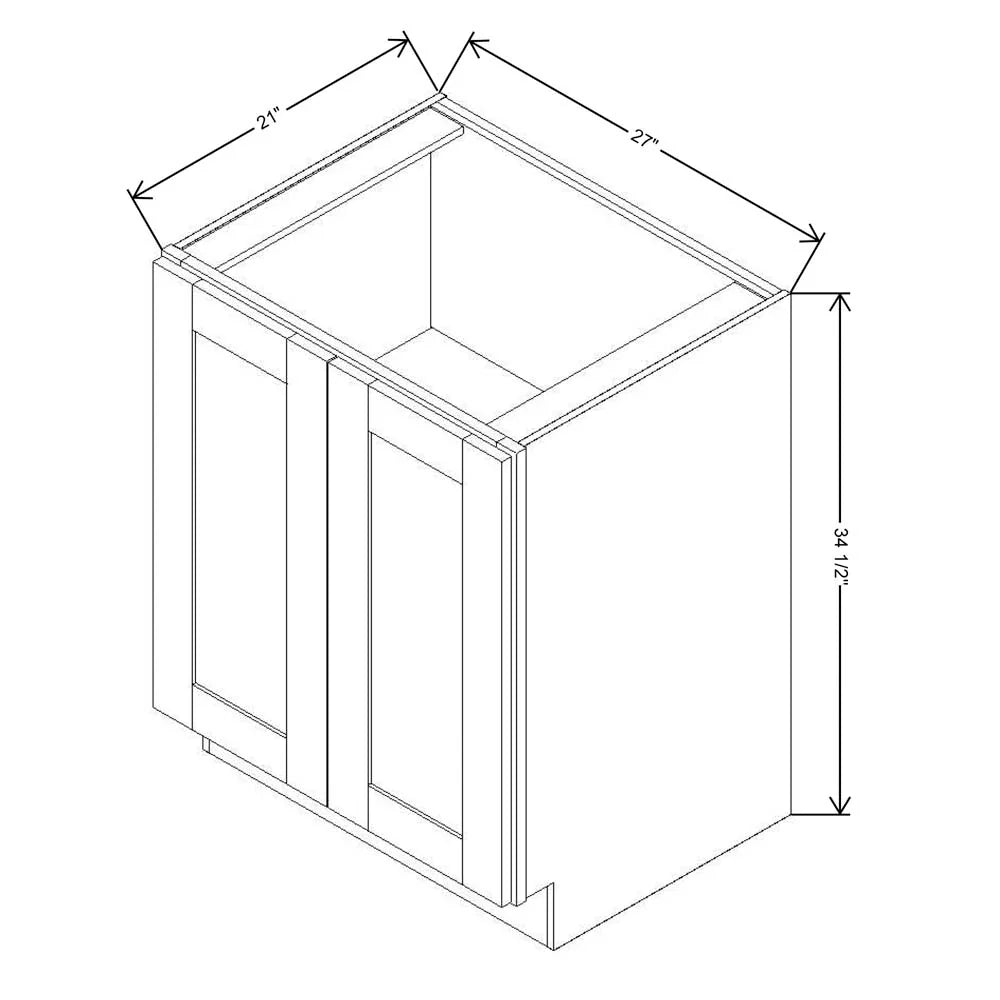 Fabuwood Allure Galaxy Seaside Pine 27" W X 34 1/2" H X 21" D Full Height Single Door Cabinet