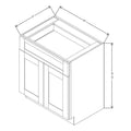 Fabuwood Allure Galaxy Elderberry 30" W X 34 1/2" H X 21" D Vanity Base Cabinet