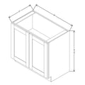 Fabuwood Allure Galaxy Dark Aqua 36" W X 34 1/2" H X 21" D Full Height Single Door Cabinet