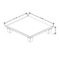 Fabuwood Allure Luna Natural Oak 24 3/8" W X 5" H X 22 1/8" D Vera Platform With Cove Feet For V24