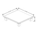 Fabuwood Allure Galaxy Natural Oak 24 3/8" W X 5" H X 22 1/8" D Vera Platform With Cove Feet For V24