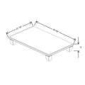Fabuwood Allure Galaxy Dark Aqua 36 3/8" W X 5" H X 22 1/8" D Vera Platform With Cove Feet For V36