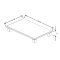 Fabuwood Allure Galaxy Natural Oak 36 3/8" W X 5" H X 22 1/8" D Vera Platform With Cove Feet For V36