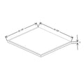 Fabuwood Allure Luna Natural Oak 24 3/8" W X 1" H X 22 1/8" D Vera Platform For V24