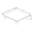 Fabuwood Allure Luna Desert Oak 24 3/8" W X 5" H X 22 1/8" D Vera Platform With Taper Feet For V24