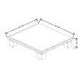 Fabuwood Allure Galaxy Natural Oak 24 3/8" W X 5" H X 22 1/8" D Vera Platform With Taper Feet For V24