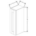Fabuwood Allure Galaxy Elderberry 9" W X 30" H X 12" D Single Door Wall Cabinet