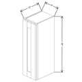 Fabuwood Allure Galaxy Natural Oak 9" W X 30" H X 12" D  Single Door Wall Cabinet