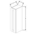 Fabuwood Allure Luna Natural Oak 9" W X 36" H X 12" D  Single Door Wall Cabinet