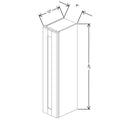 Fabuwood Allure Galaxy Natural Oak 9" W X 42" H X 12" D  Single Door Wall Cabinet
